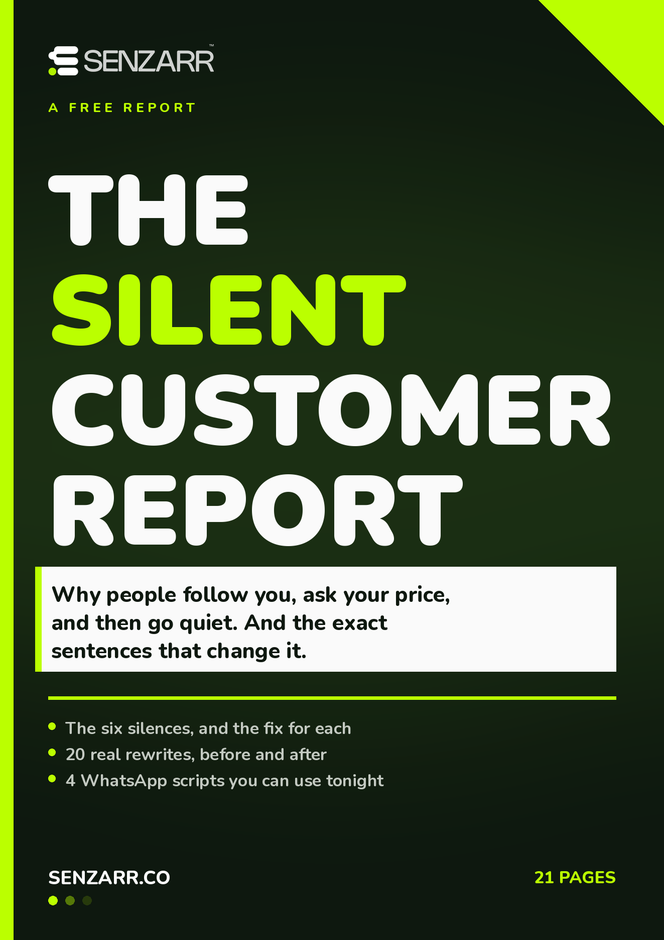Cover of The Silent Customer Report