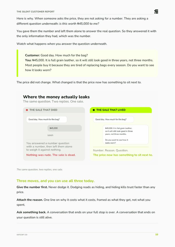 Where the money leaks, a page from the report